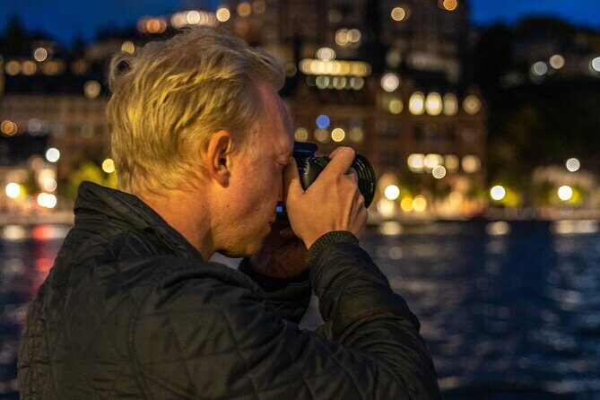 Magical "Stockholm by Night" Photo Walk - Mariaberget: viewpoint practice that helps your composition click