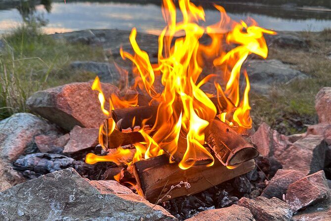 Midnight Sun and Campfire - National Park evening hike Stockholm - The forest walk: easy trails, real quiet, and wildlife chances