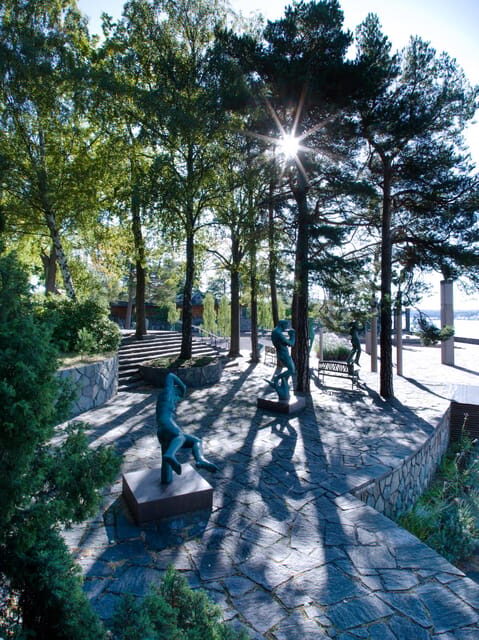 Millesgården Museum: sculpture park and art galllery - The sculpture park: fountains, terraces, and a Stockholm viewpoint