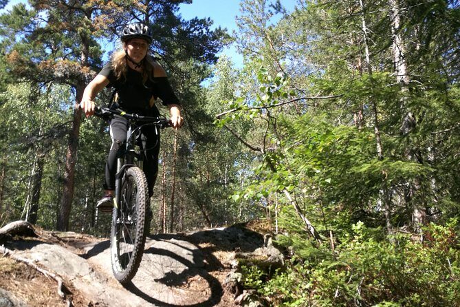 Mountain Biking Small-Group in Stockholm Forests for Beginners - Trails and terrain: climbs, downhills, and the gravel links in between