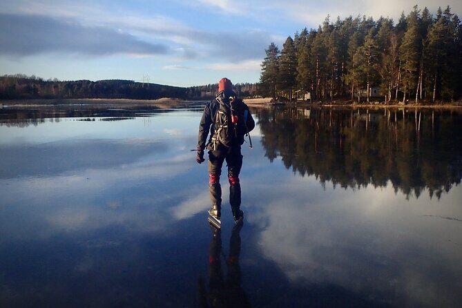 Nordic Ice Skating on a Frozen Lake in Stockholm - Getting Gear On and Learning Ice Safety Without Panic