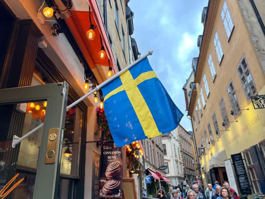 Secret Walking Food Tour Stockholm Old Town - Lingonberries, cucumber, and gourmet potato purée: the flavors that anchor Swedish comfort food