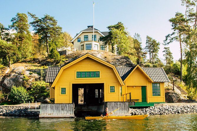 Stockholm: Archipelago Family-Friendly Private Kayaking Tour - Ytterby Gruva: heading to a mine site as part of the paddling story