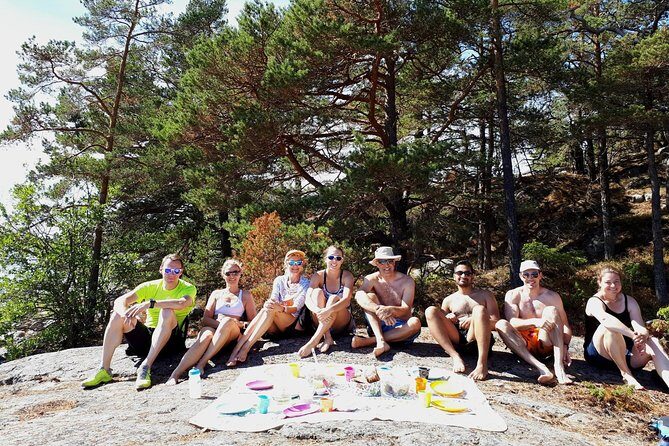 Stockholm Archipelago Kayaking Day Tour - The Lunch Stop: Swedish Food on a Rocky Shore (Plus Time to Cool Off)