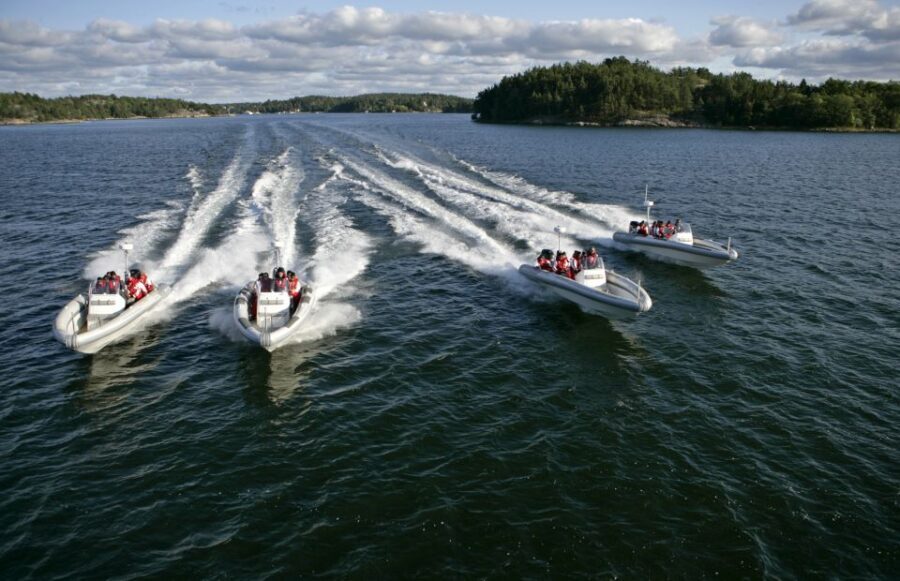 Stockholm Archipelago RIB Speed Boat Tour with Swedish Fika - Djurgården to Nationalmuseum: the easy start with iconic waterfront sights