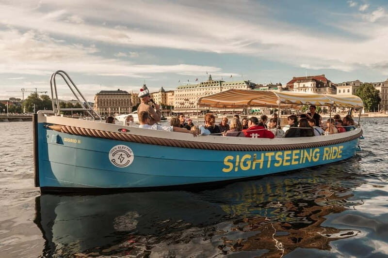 Stockholm: Guided City Sightseeing Open Electric Boat Tour - A silent electric boat makes Stockholm feel quieter