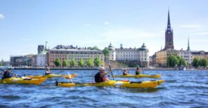 Stockholm: Guided Kayak City Tour & Optional Midsummer Meal - Kayak comfort: stable doubles, easy control, and real beginner value