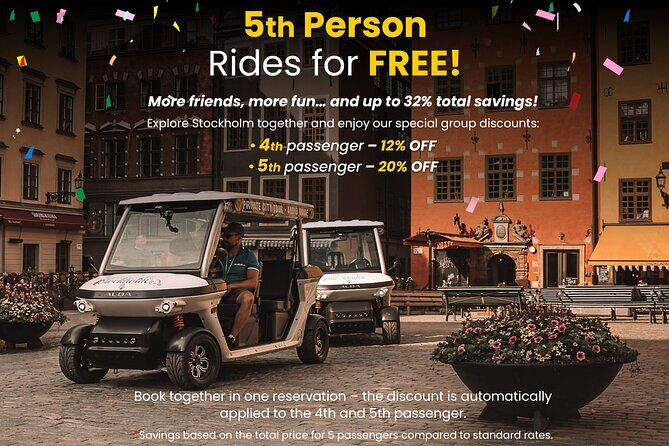 Stockholm Highlights: Private Golf Cart Tour - Gamla Stan and Riddarholmen: the “classic Stockholm” loop