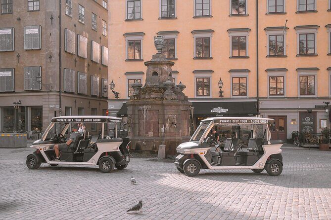 Stockholm Highlights: Private Golf Cart Tour - Monteliusvägen and Fjällgatan: quick stops that pay off