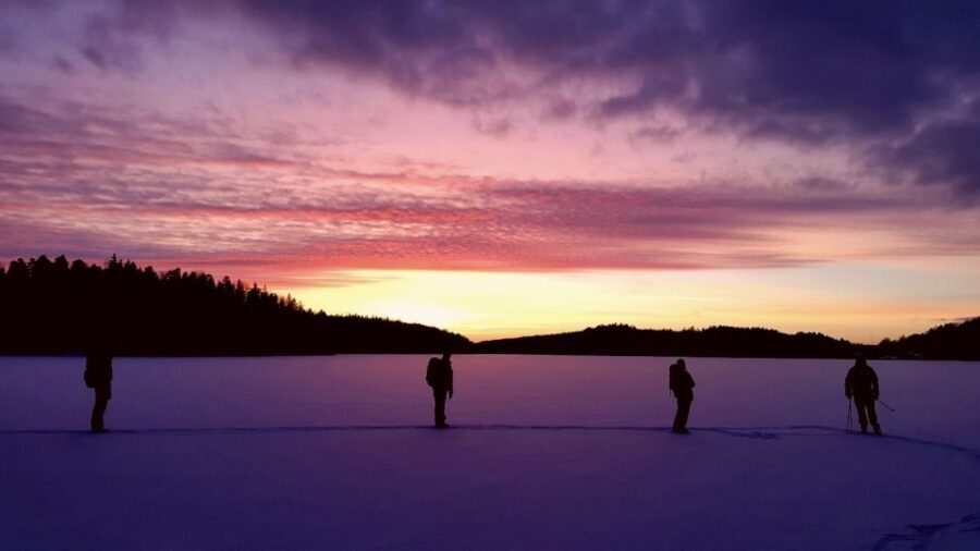 Stockholm: Winter Snowshoe Full-Day Hike - The hike itself: snow-covered forests, deer tracks, and frozen lake crossings